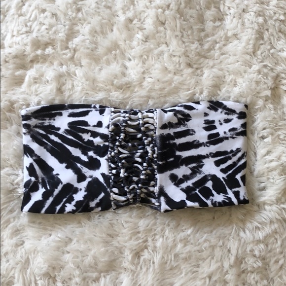 Mikoh Other - Mikoh Tonga Macrame Paneled Bandeau Top